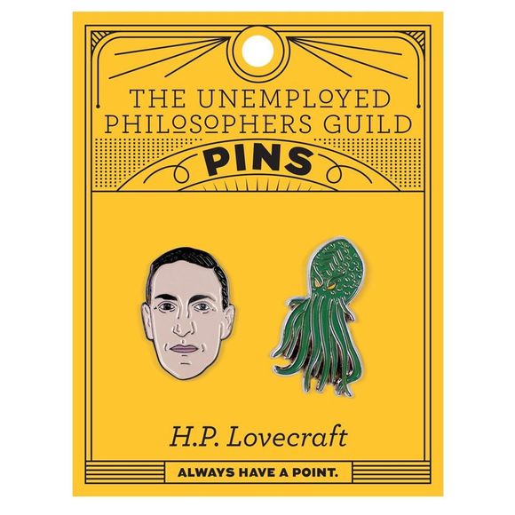 H.P. Lovecraft and Cthulhu Pin Set - Picture 2 of 3